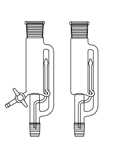 LG021.05.0100 Soxhlet Ekstraktörü, Musluksuz Erkek NS: 29/32, Dişi NS: 45/40, 100 ml Hacim