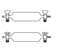 LG023.01.0100 Gaz Numune Alma Pipeti, Cam Musluklu 100 ml Hacim