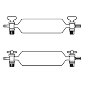 LG023.01.0100 Gaz Numune Alma Pipeti, Cam Musluklu 100 ml Hacim
