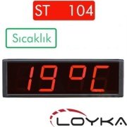 Loyka ST-104 Işıklı Termometre Saat