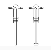 LG023.07.2932 Gaz Yıkama Şişesi Başlığı, Filtreli NS: 29/32