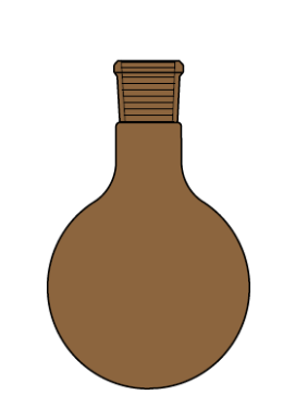 Balon Cam Amber Dibi Yuvarlak (Balon tek boyunlu)