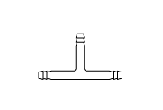 LG024.07.0006 Hortumluk, T Tip, Üç Yollu 6 mm Çap