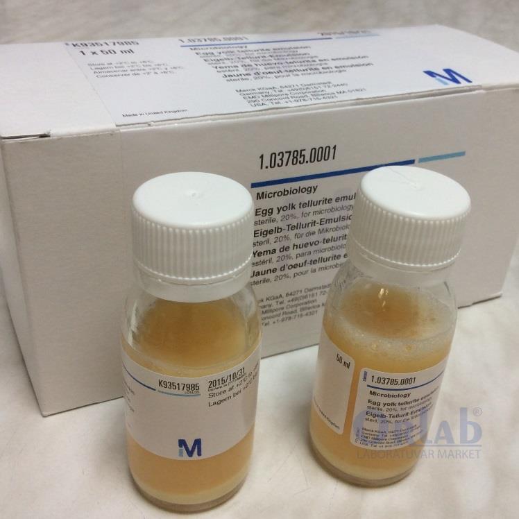 Egg yolk tellurite emulsion sterile, 20%,    50 ML