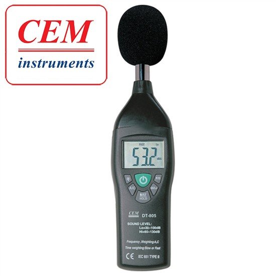 CEM DT805 Dijital Ses ve Gürültü Ölçer