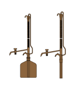 LG025.06.0010 Büret Otomatik, Tek Cam Musluklu, Amber, Deposuz 10 ml Hacim, 0.02 ml Tolerans