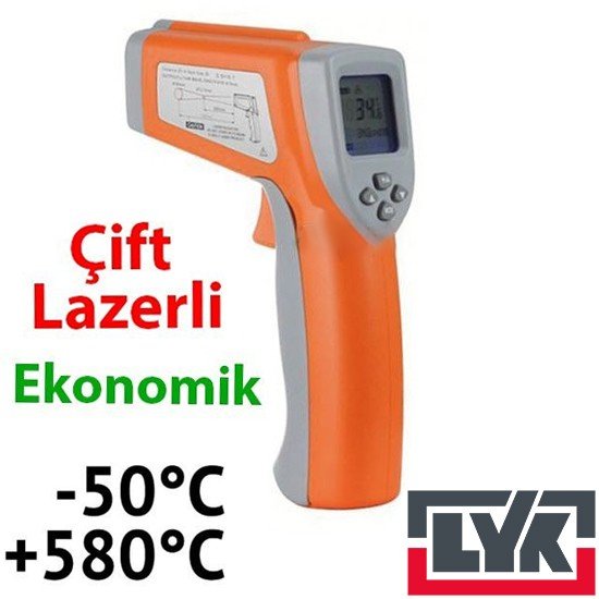 LYK 8580 Çift Lazerli Termometre