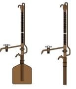 LG025.47.0010 Büret Otomatik, Tek Teflon Musluklu, Amber, Depolu 10 ml Hacim, 0.02 ml Tolerans