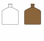 LG025.16.1000 Büret şişesi, Amber 1000 ml Hacim