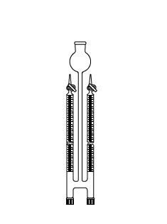 LG025.17.0025 Hoffmann Elektroliz Büreti 25 ml Hacim