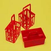 Numune Taşıma Sepetleri, 6 Bölmeli, Plastik PP