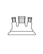 LG026.03.6014 Reaktör İçin, Üç Boyunlu Kapak 60 Flanş Ölçüsü DN, NS: 14.5/23 - 14.5/23