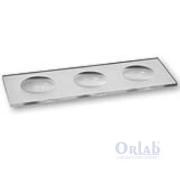 Lam, Çukur, 3 Çukurlu, 15-16Mm Çaplı, Tıraşlı, 76X26 Mm