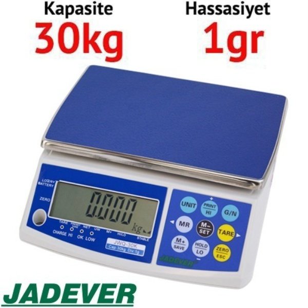 Jadever JWQ Dijital Hassas Terazi (30kg / 1gr)