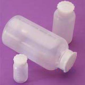 LDPE Şişe, Silindirik, Taksimatlı, Contalı Kapak, Geniş Boyunlu, 1000 ml