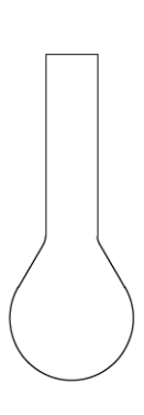 Cam Teknik LG006.16.0050 Kjeldahl balonu, Şilifsiz 50 ml Hacim