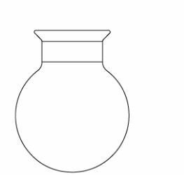 LG026.07.0500 Küresel Reaksiyon Kabı 500 ml Hacim, 60 Flanş Ölçüsü DN, Çap * Boy 105 x 120 mm