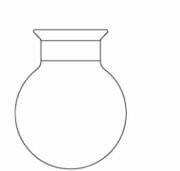 LG026.07.0500 Küresel Reaksiyon Kabı 500 ml Hacim, 60 Flanş Ölçüsü DN, Çap * Boy 105 x 120 mm