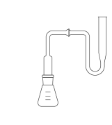 LG028.06.0100 Arsenik Tayin Düzeneği Erlen 100 ml, NS: 29/32, Bağlantı parçaları KS: 19/9
