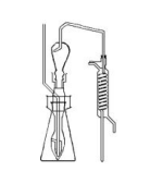 LG028.12.0500 Uçar Asit Tayin Düzeneği Erlen 500 ml NS: 45/40, Soğucu spiralli 30 cm, Sıçratma tutuculu köprü NS: 29/32