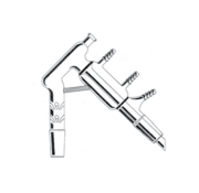 LG028.16.1423 Distilasyon Başlığı NS: 14.5/23, Termometre NS: 12/21