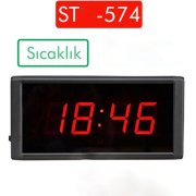 Loyka ST-574 Işıklı Termometre Saat
