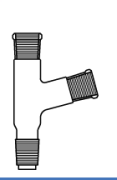 Cam Teknik LG012.01.2932 Distilasyon Adaptörü İki boyunlu açılı Dişi NS: 29/32 - Erkek NS: 29/32
