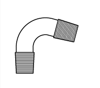 Cam Teknik LG012.06.2932 Distilasyon Adaptörü 90 derece açılı erkek - erkek Dişi NS: 29/32 - Erkek NS: 29/32
