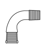 Cam Teknik LG012.07.1429 Distilasyon Adaptörü 90 derece açılı dişi - erkek Dişi NS: 14,5/23 - Erkek NS: 29/32