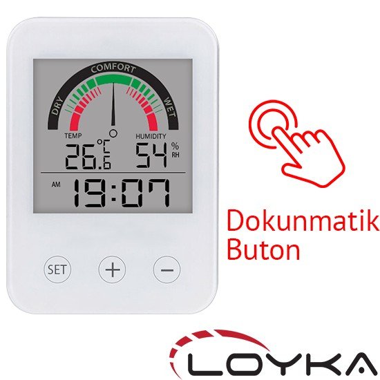 Pointer Scale Saat, Sıcaklık ve Nem Göstergesi