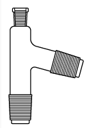 Cam Teknik LG012.08.2929 Distilasyon Adaptörü İki erkek şilifli 75 derece Dişi NS: 29/32 - Erkek NS: 29/32