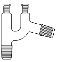 Cam Teknik LG012.09.2914 Distilasyon Adaptörü, Claisen tipi Dişi NS: 29/32 - Erkek NS: 14,5/23