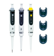 BRAND MICRO Transferpette® S Ayarlanabilir Otomatik Pipet Seti 0,1-1 µL, 0,5-10 µL ,10-100 µL Pipetler ve Askıları ile Komple