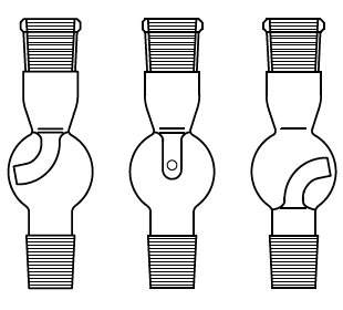 Cam Teknik LG012.10.2932 Distilasyon Adaptörü, Sıçratma tutuculu, Dik tip Dişi NS: 29/32 - Erkek NS: 29/32