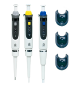 BRAND STANDARD Transferpette® S Ayarlanabilir Otomatik Pipet Seti 0,5-10 µL, 10-100 µL, 100-1000 µL Pipetler ve Askıları ile Komple