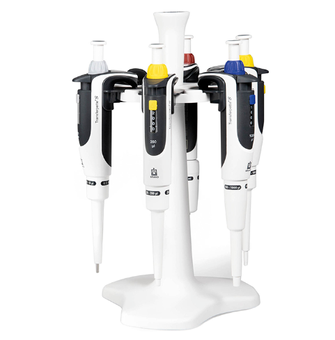 BRAND PIPETTE PACKAGE 2 Transferpette® S Ayarlanabilir Otomatik Pipet Seti 0,5-10 µL, 10-100 µL, 20-200 µL, 100-1000 µL, 500-5000 µL, 6'lı Stand