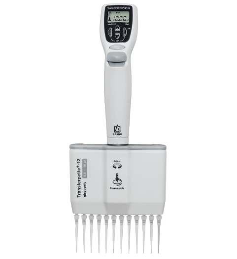 BRAND Transferpette® S 12 Electronic 0,5 - 10 µL Elektronik 12 Kanallı Otomatik Pipet