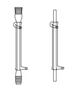 Cam Teknik LG013.01.3029 Düz (Liebig) soğutucu, Çift Şilifli NS: 29/32, Ceket Boyu 300 mm