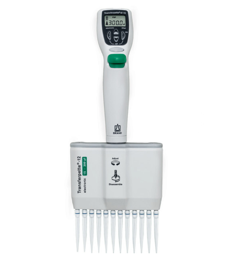 BRAND 705456 Transferpette® S 12 Electronic 15 - 300 µL Elektronik 12 Kanallı Otomatik Pipet