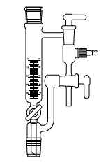 Cam Teknik LG015.01.1423 Distilasyon toplama başlığı, dik 25 Litre Hacim, NS: 14,5/23