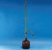 Büret (Otomatik, Amber renkli, Çift musluklu)