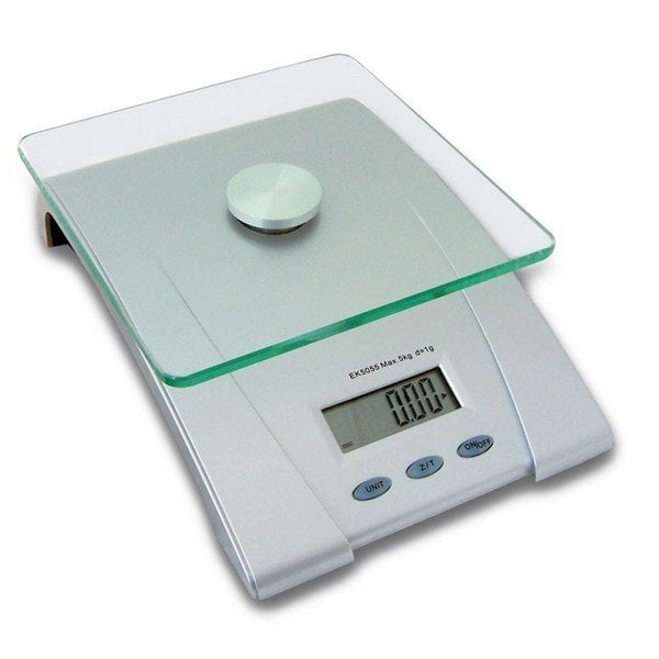 EK 5055 Cam Kefeli Mutfak Terazisi - Hassasiyet: 1 gr. Max: 5 kg.