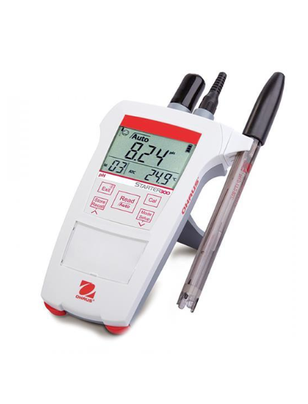 OHAUS ST 300 PH-G Portatif PH Metre ST320 Epoksi Elektrod Ile 0.00...14.00 PH / -1999... 1999 Mv / 0... 100 °C