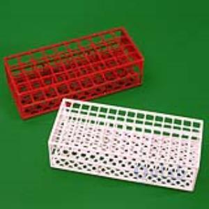 Tüp Sporu, Ekonomik, Kare Delikli, Plastik PS, 21 mm, 40 Delikli, Kırmızı