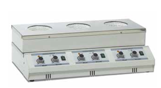 Dijital Çoklu Balon Isıtıcı , 100 ML * 3 Göz , Kontakt Termometre HARİÇ