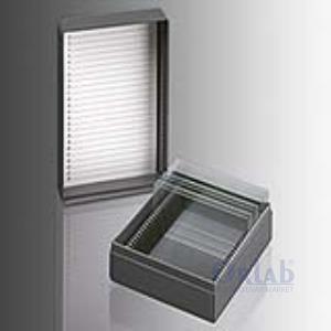 Lam Saklama Kutusu, Plastik, PS, 25 Lamlık, Gri