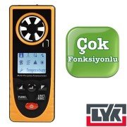 LYK BGM8910 Dijital Hava Hızı Ölçer Anemometre ''Çok Fonksiyonlu''