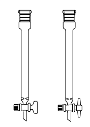 LG020.06.1520 Kromatografi Kolonu, Şilifli, PTFE Musluklu Boru Çapı 15 mm, Boy 200 mm, NS: 14.5/23, 35 ml Hacim