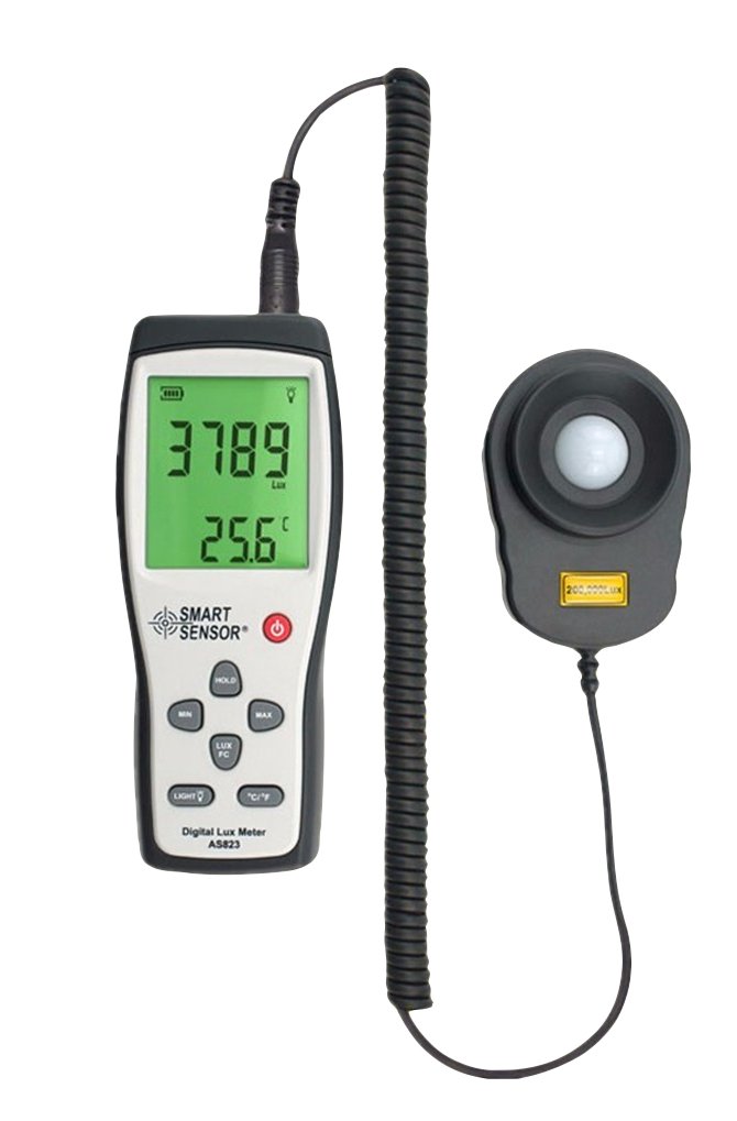 Smart Sensor AS 823 Spiral Kablolu Işık Ölçer Lüksmetre